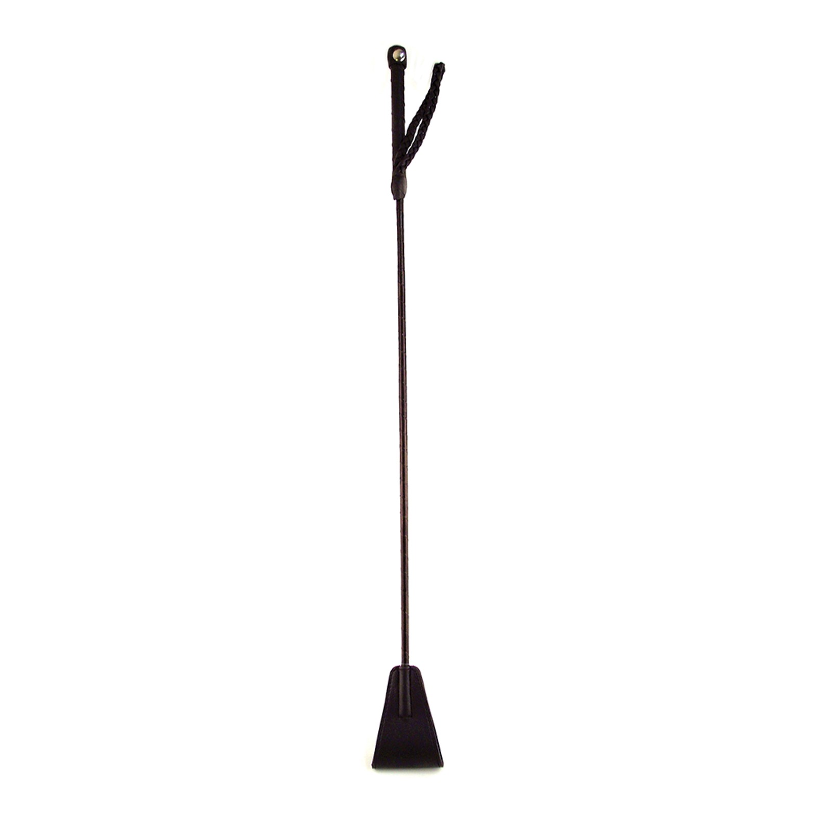 Rouge Fetish Vegan Leather Riding Crop Black