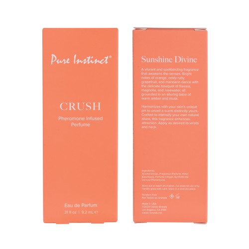 Perfume de Feromonas Pure Instinct Crush Spray de 9.2 ml