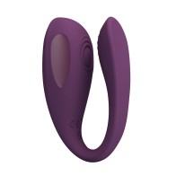 Vibrador Dual Aari Thumping de Pretty Love - Púrpura