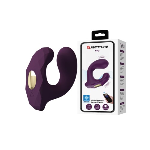 Pretty Love Billy Vibrating Dual Stimulator Purple