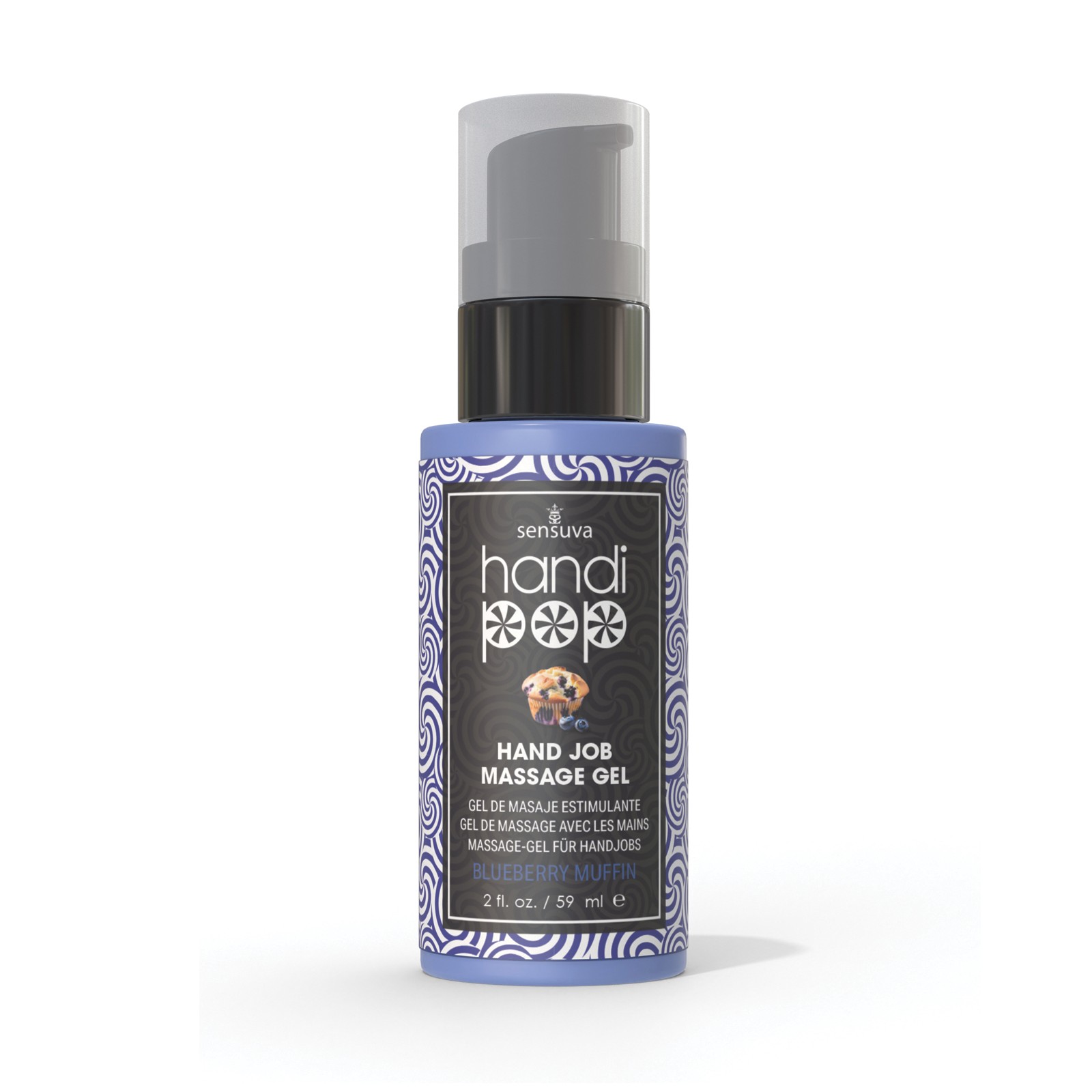 Handipop Hand Job Massage Gel Blueberry Muffin - Fun and Delicious