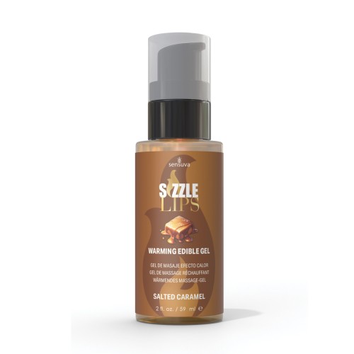 Sizzle Lips Edible Warming Gel for Intimacy