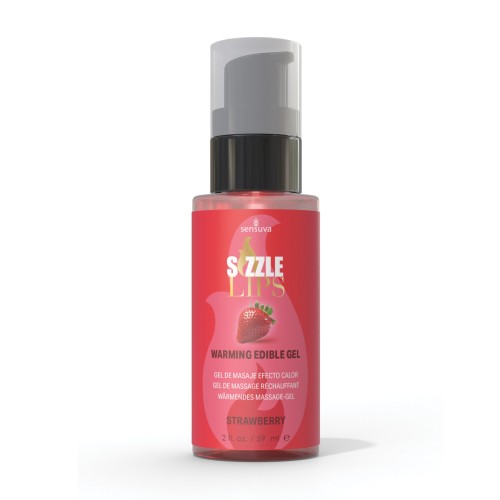 Sizzle Lips Gel Calentador Fresa 2 oz