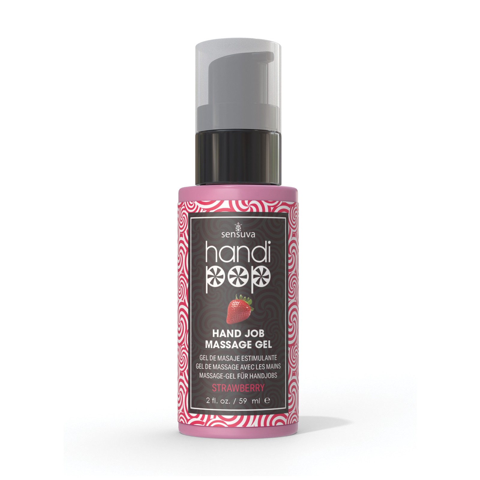 Handipop Hand Job Massage Gel - Strawberry - 2 oz