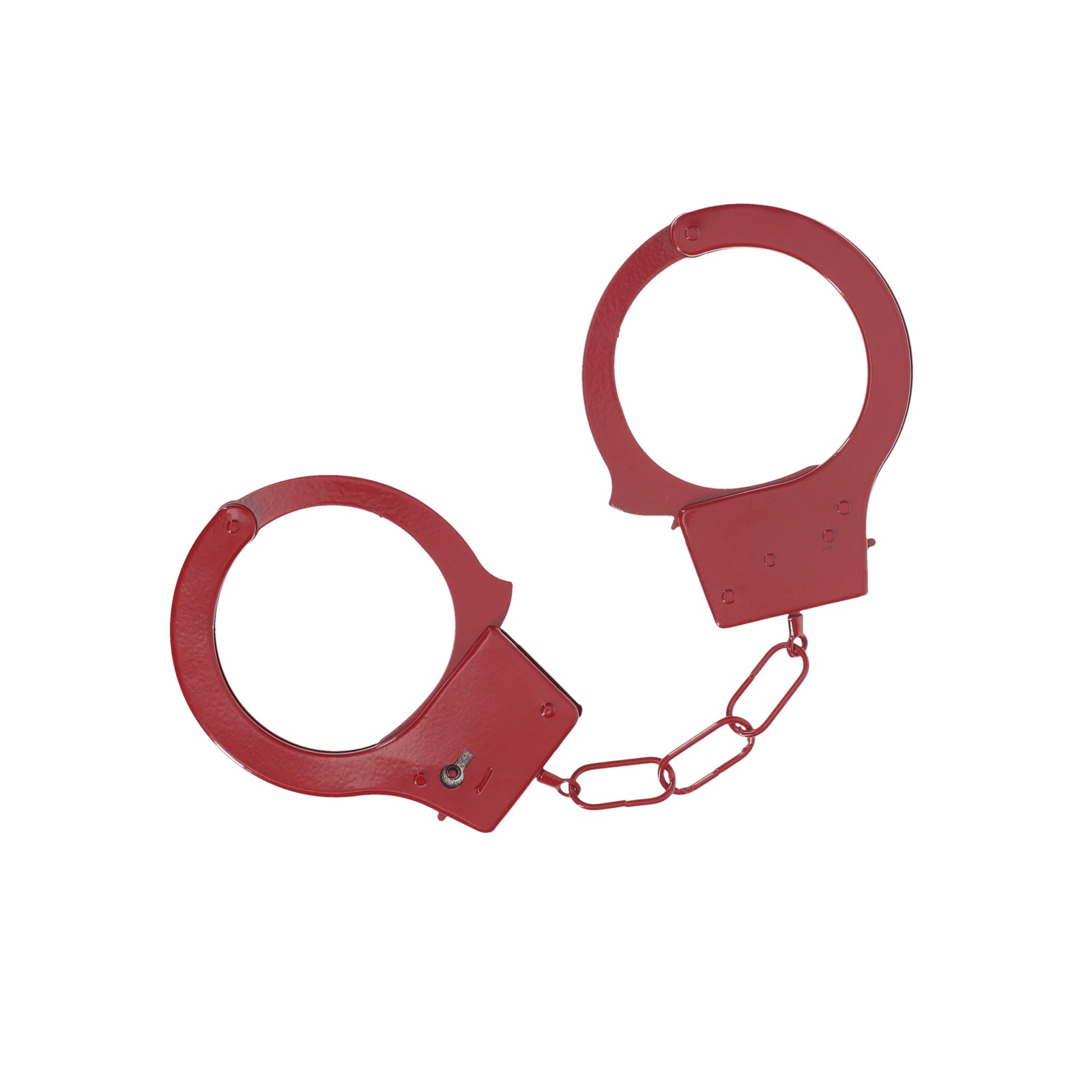 Red Classic Metal Handcuffs for Fun Play