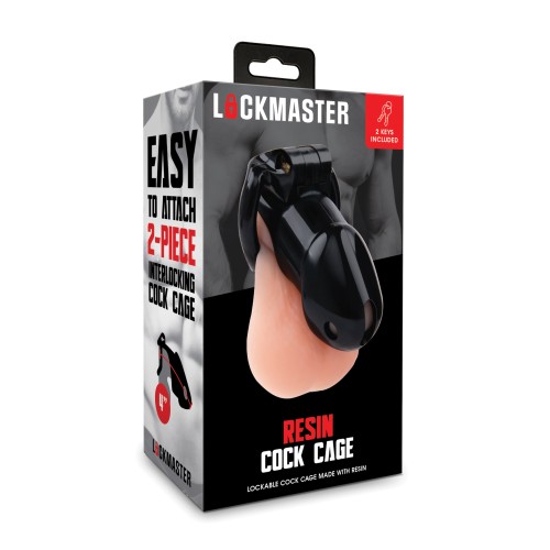 Lockmaster 4" Resin Cock Cage for Intimate Control