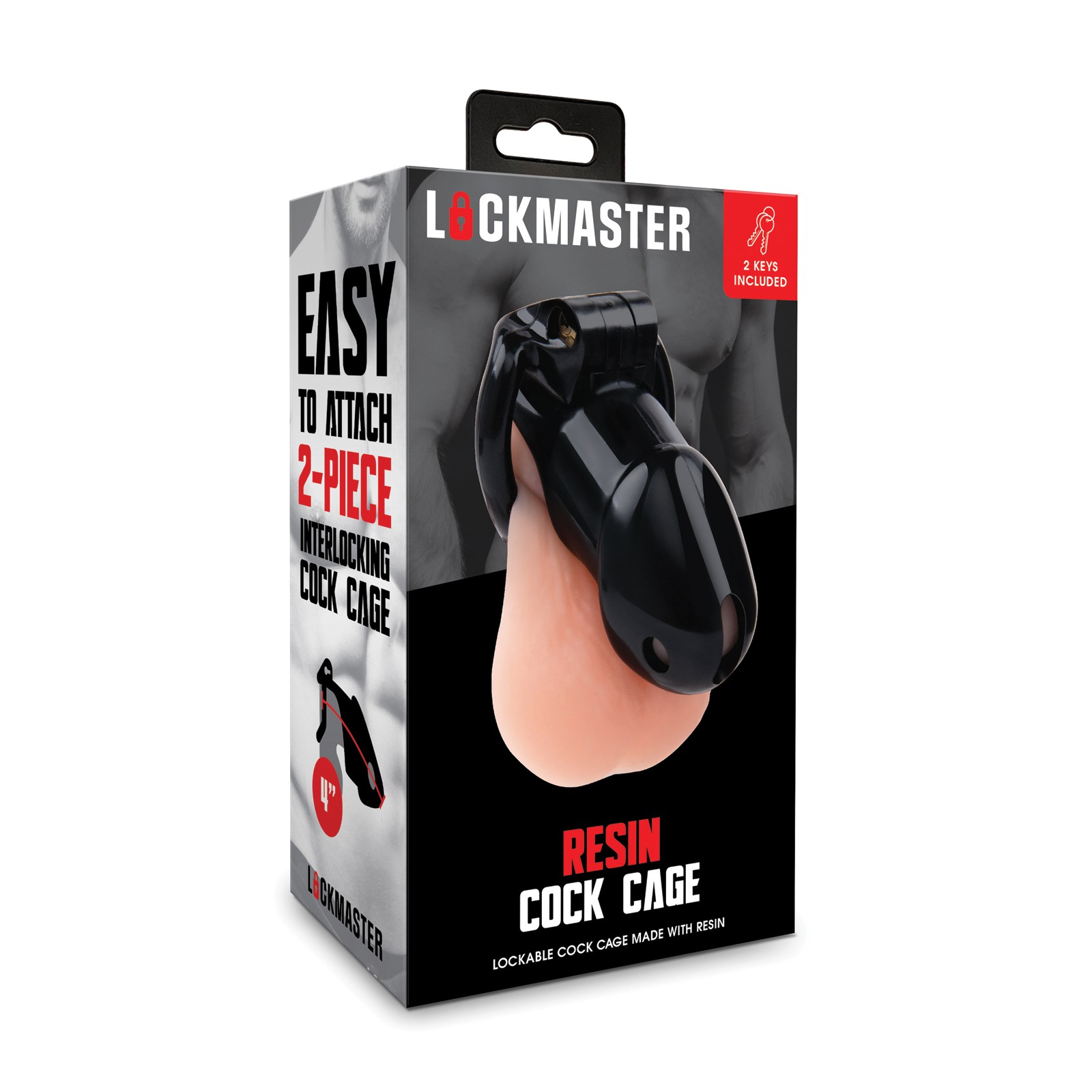 Lockmaster 4" Resin Cock Cage for Intimate Control