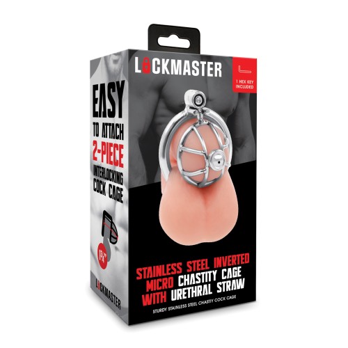 Lockmaster Stainless Steel Chastity Cage - Pure Control