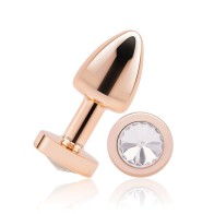 Gemsations 2 Inch Bling Bling Metal Butt Plug - Rose Gold