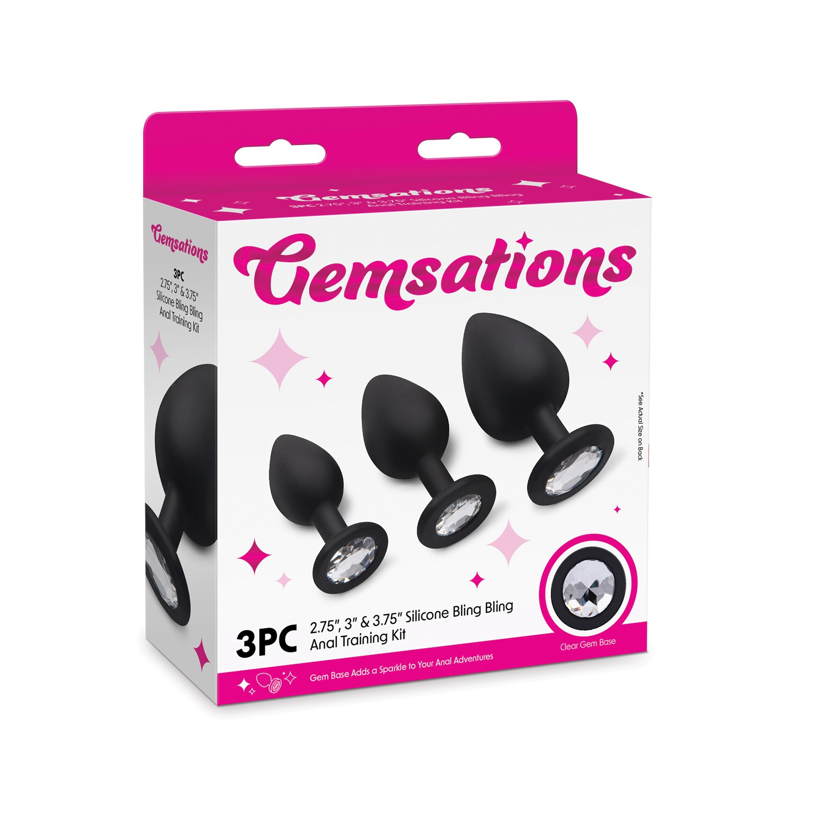 Gemsations 3 pc Silicone Butt Plug Training Set