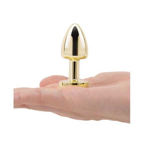 Gemsations 2 Inch Metal Butt Plug Gold