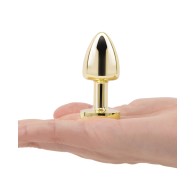 Gemsations 2 Inch Metal Butt Plug Gold