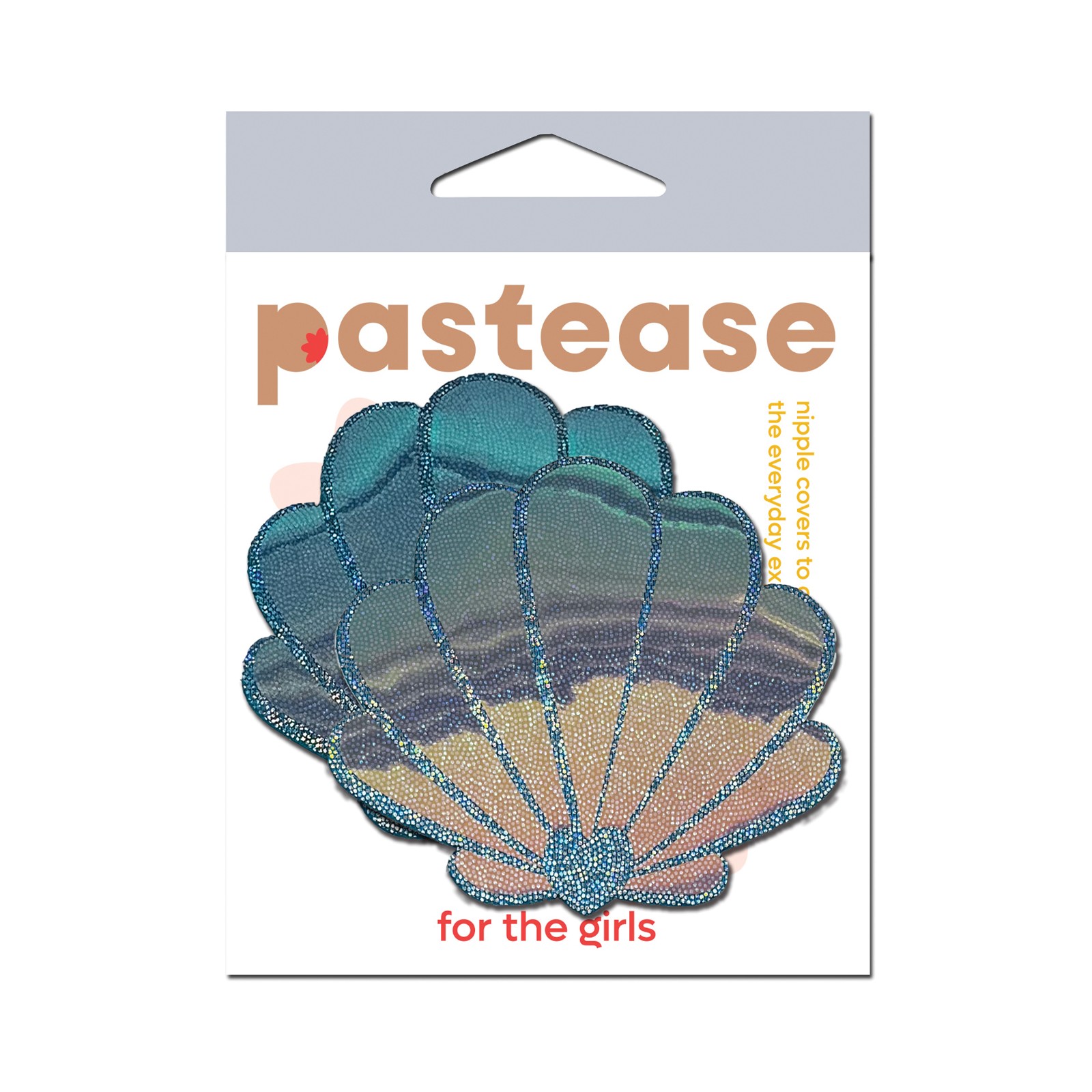 Pastease Mermaid Shells Seafoam Blue Pasties