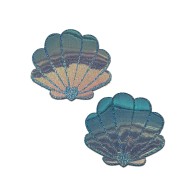 Pastease Mermaid Shells Seafoam Blue Pasties