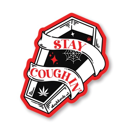 Sticker Stay Coughin Pack de 3