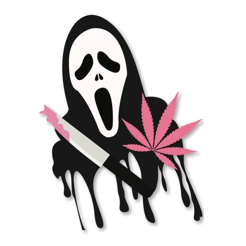 Halloween GhostFace Sticker Pack of 3