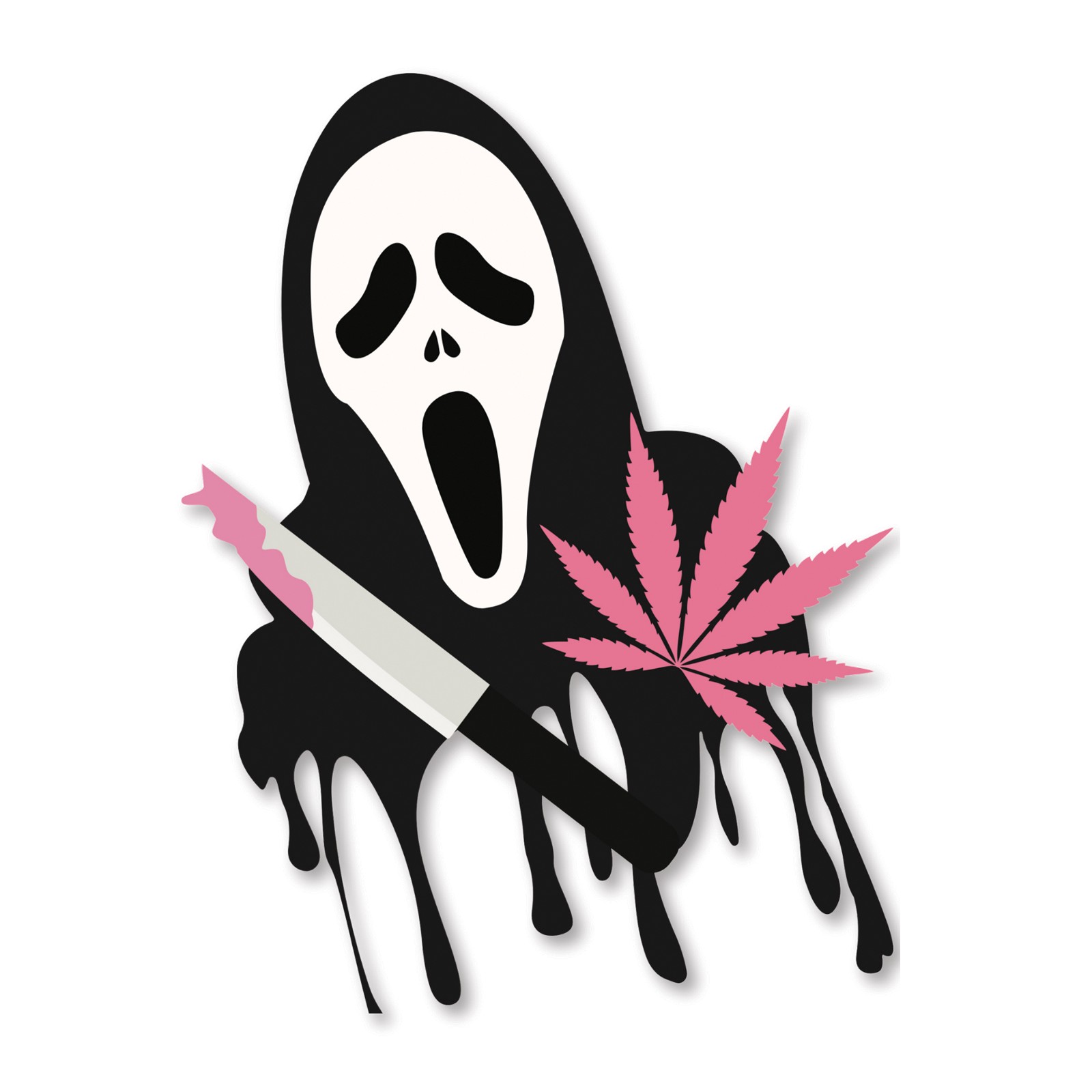 Halloween GhostFace Sticker Pack of 3