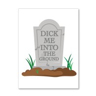 Halloween Dick Greeting Card with Sticker