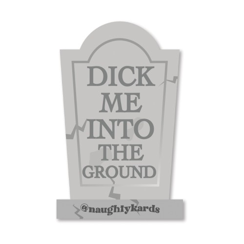 Halloween Dick Greeting Card with Sticker