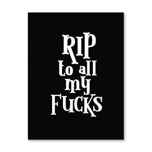 Halloween Rip Fucks Greeting Card & Sticker