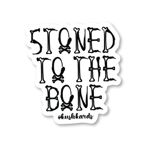 Calcomanías Halloween Stoned to the Bone Paquete