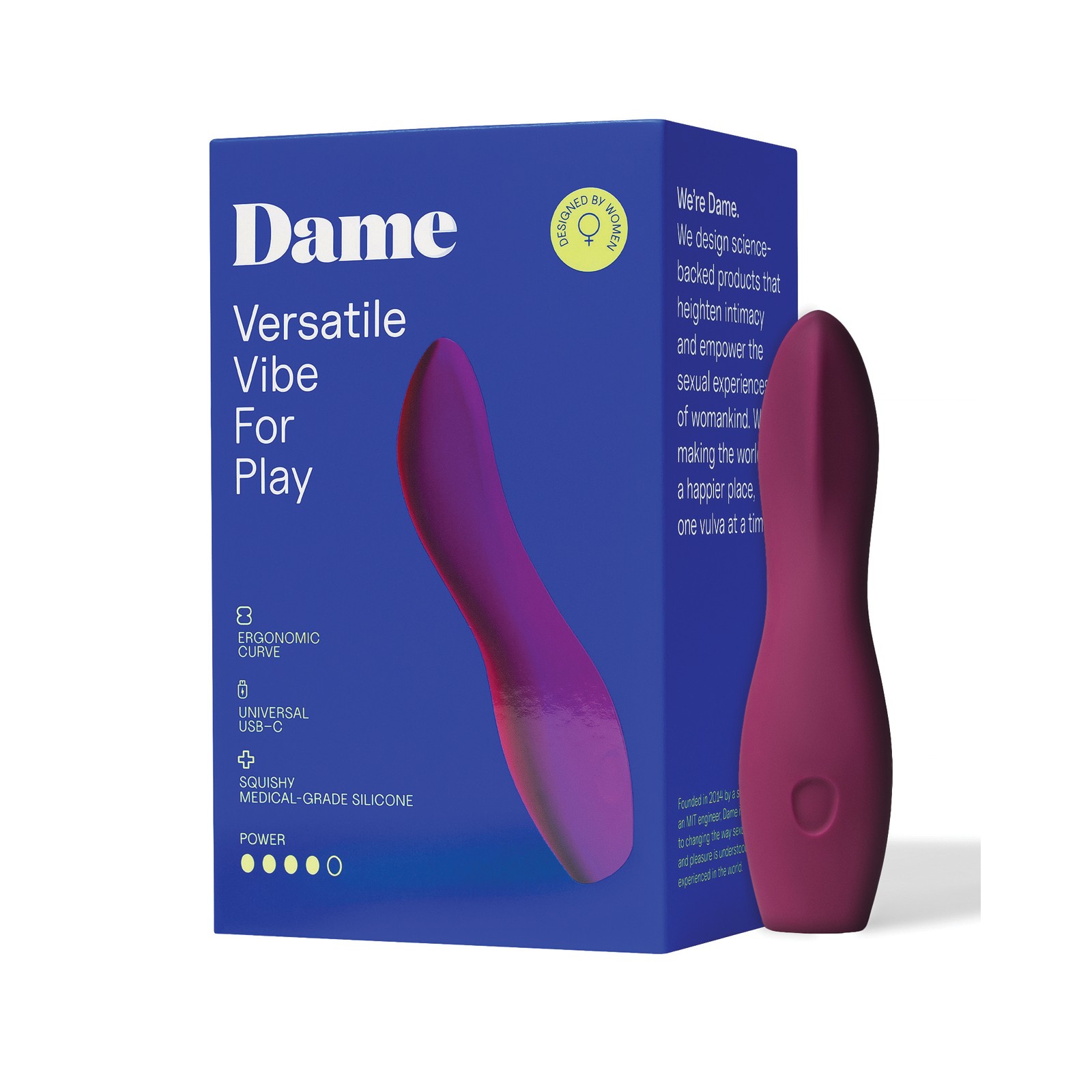 Dame Dip 2.0 Versatile Vibrator Plum