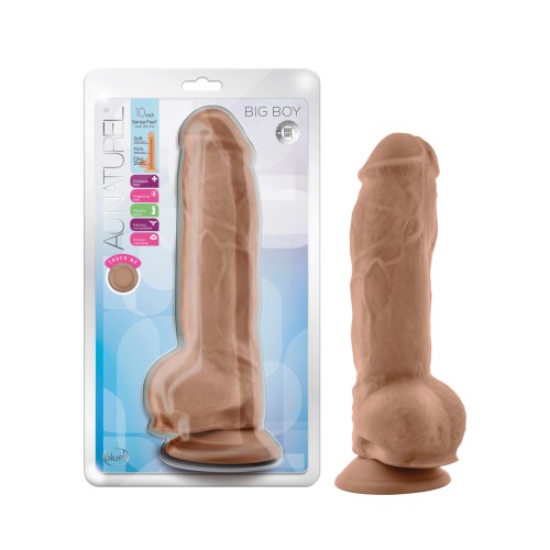 Blush Au Natural 10-Inch Big Boy Dildo with Balls - Mocha