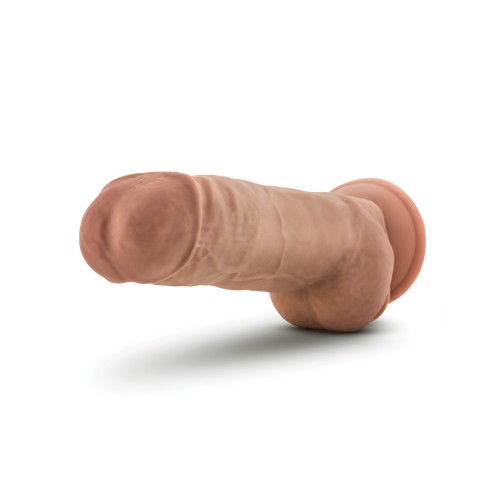 Dildo Blush Au Natural Big Boy de 10 Pulgadas con Testículos - Mocha