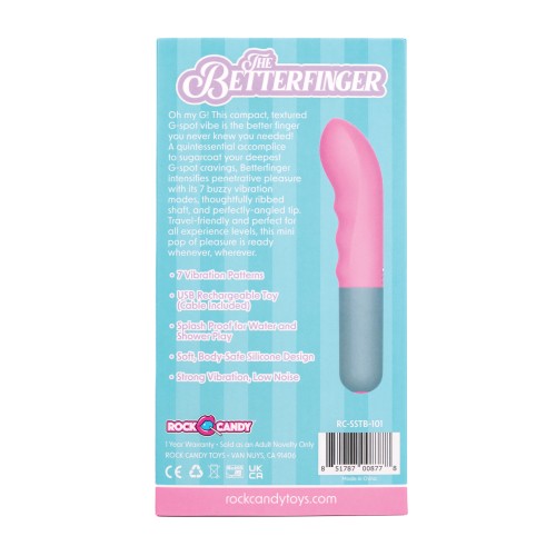 Rock Candy Betterfinger Vibrador para Punto G - Placer Compacto