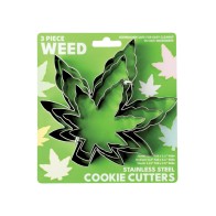 3 Piece Weed Cookie Cutter Set