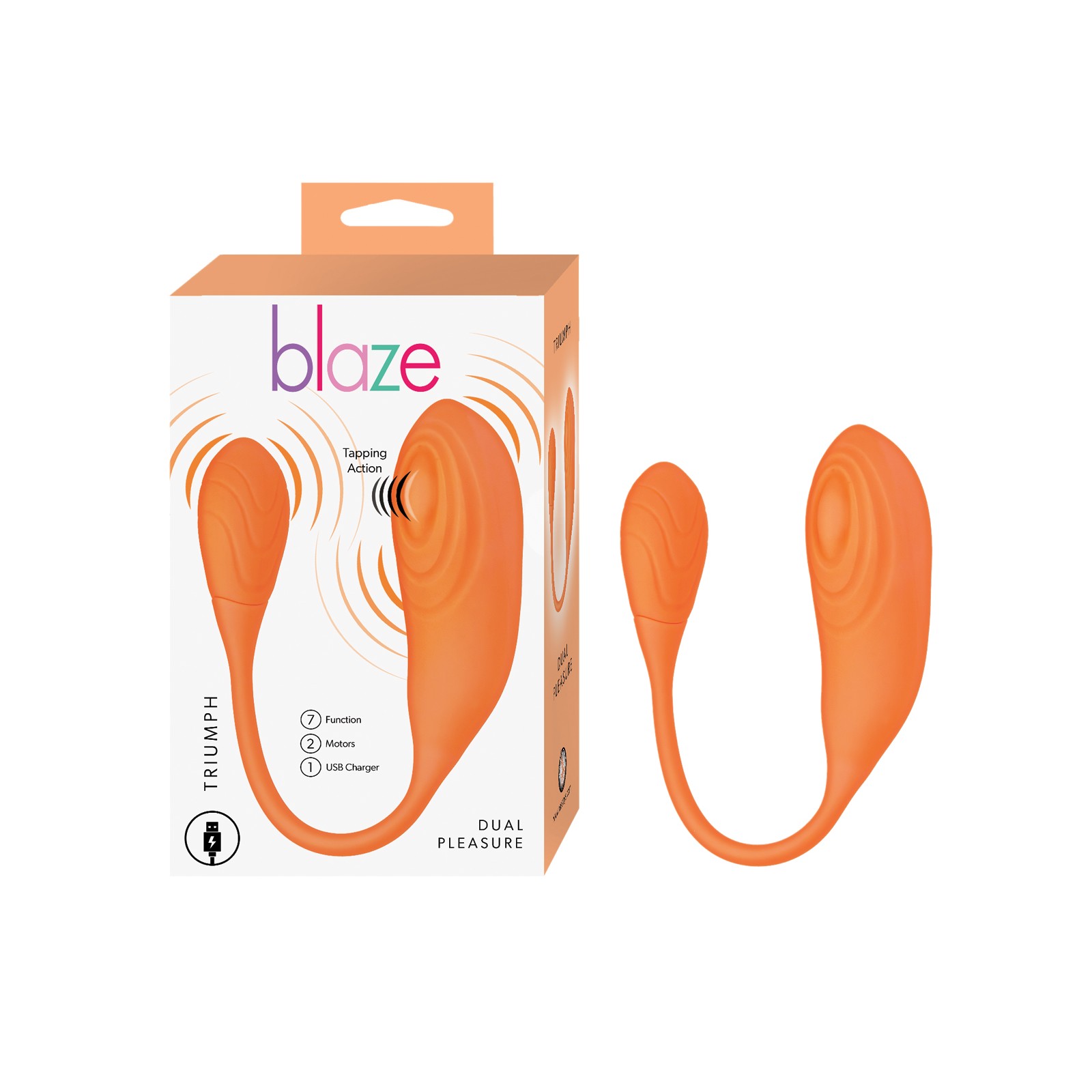 Blaze Triumph Vibrator - Orange