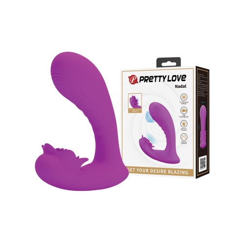 Pretty Love Nadal Dual Stim Toy Fuchsia