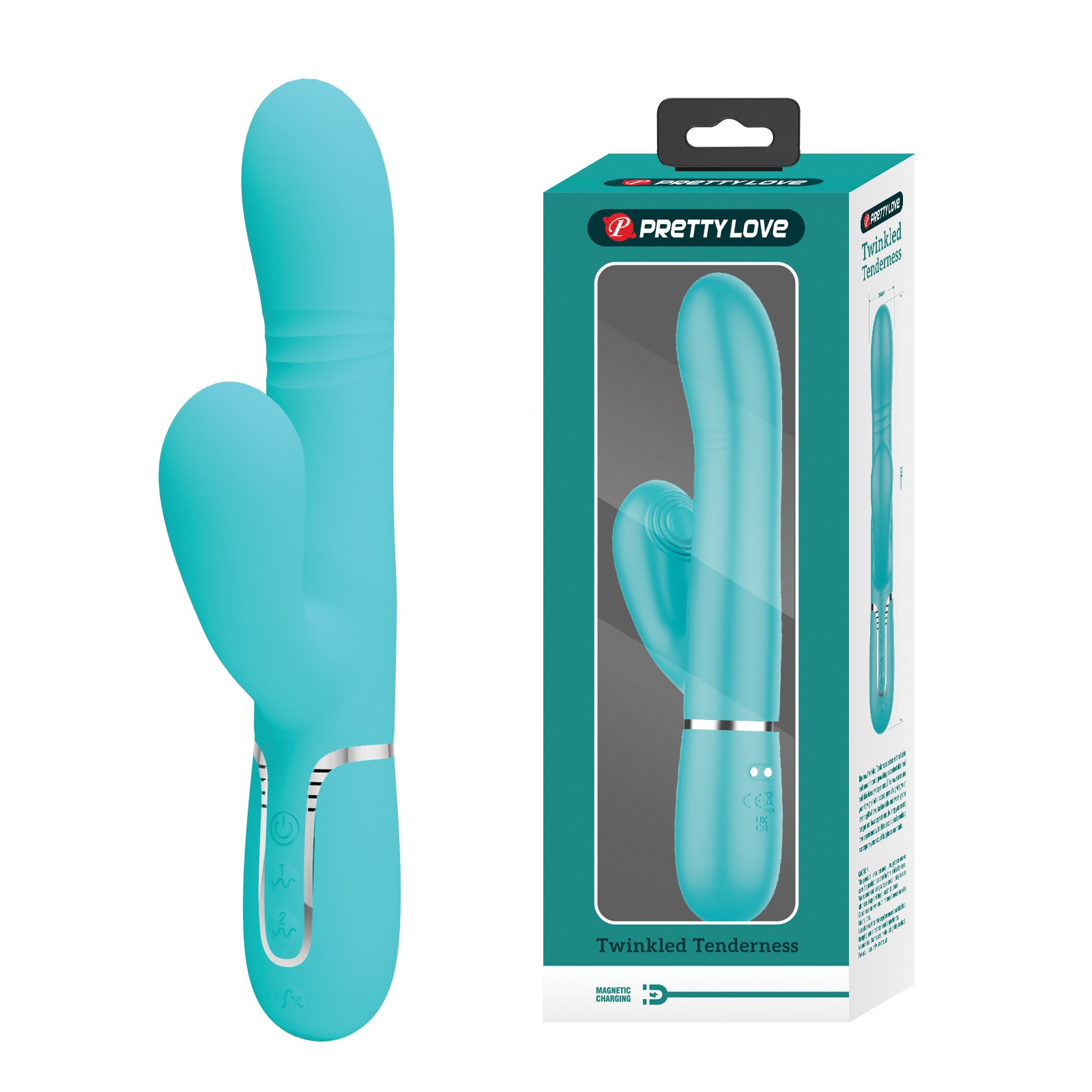 Vibrador Conejito 4 en 1 Mariana de Pretty Love Aqua