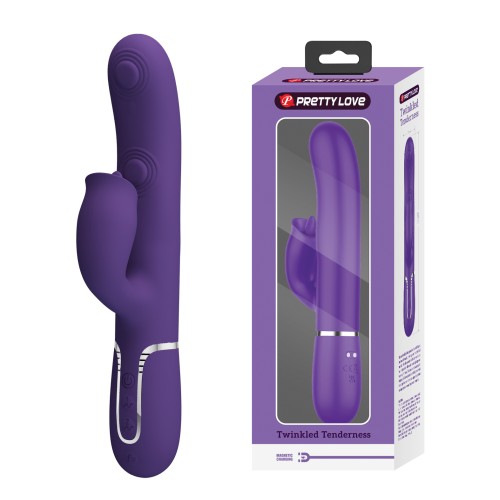 Pretty Love Gigi 3 in 1 Rabbit Vibrator - Purple