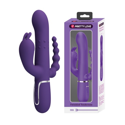 Pretty Love Cammy Vibrador Conejo 4 en 1 - Potente Estimulación Triple