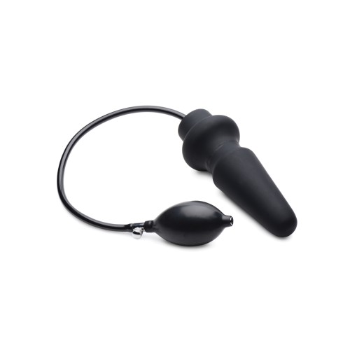 Ass-Pand Inflatable Silicone Anal Plug - Black