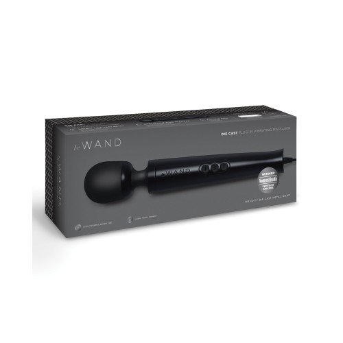 Le Wand Die Cast Plug-In Massager - Black