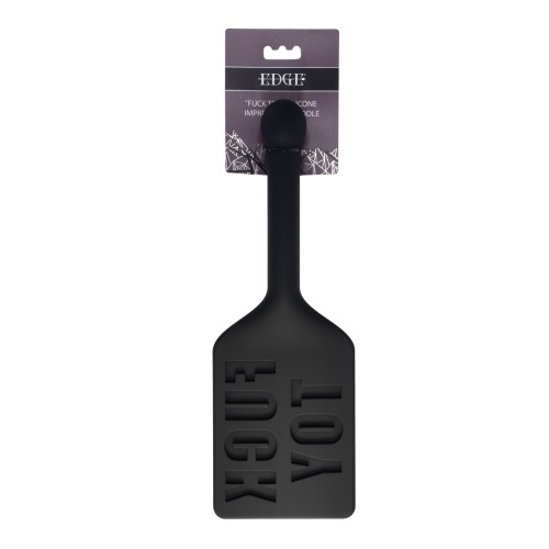 Edge FUCK TOY Silicone Paddle - Black