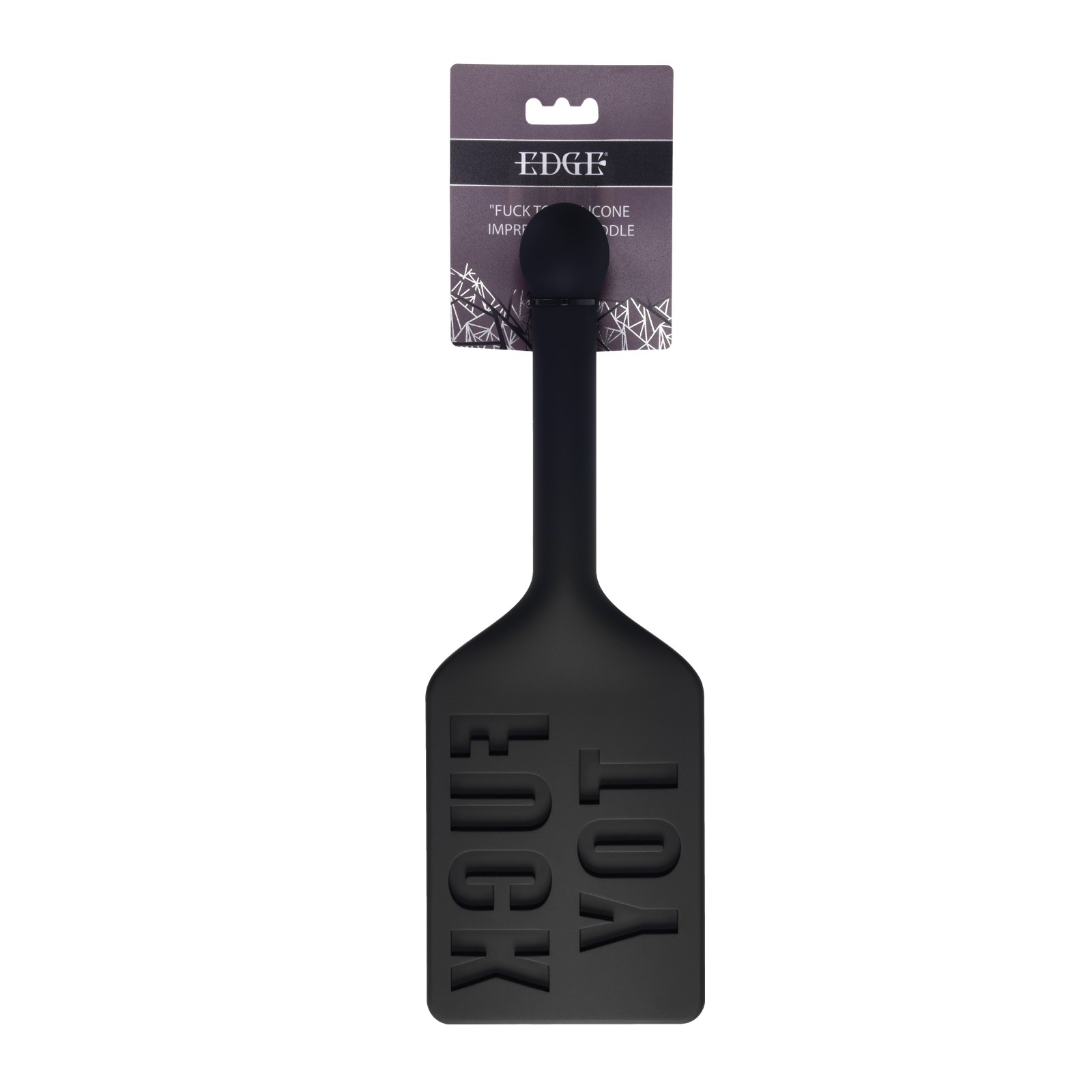 Edge FUCK TOY Silicone Paddle - Black