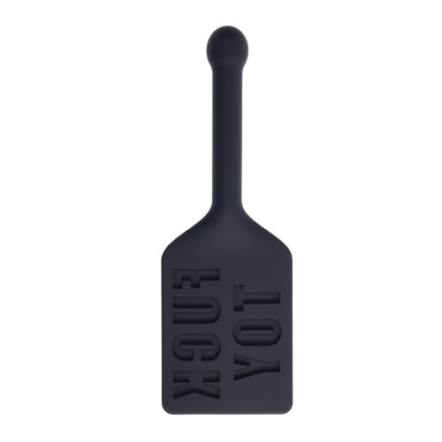 Edge FUCK TOY Silicone Paddle - Black