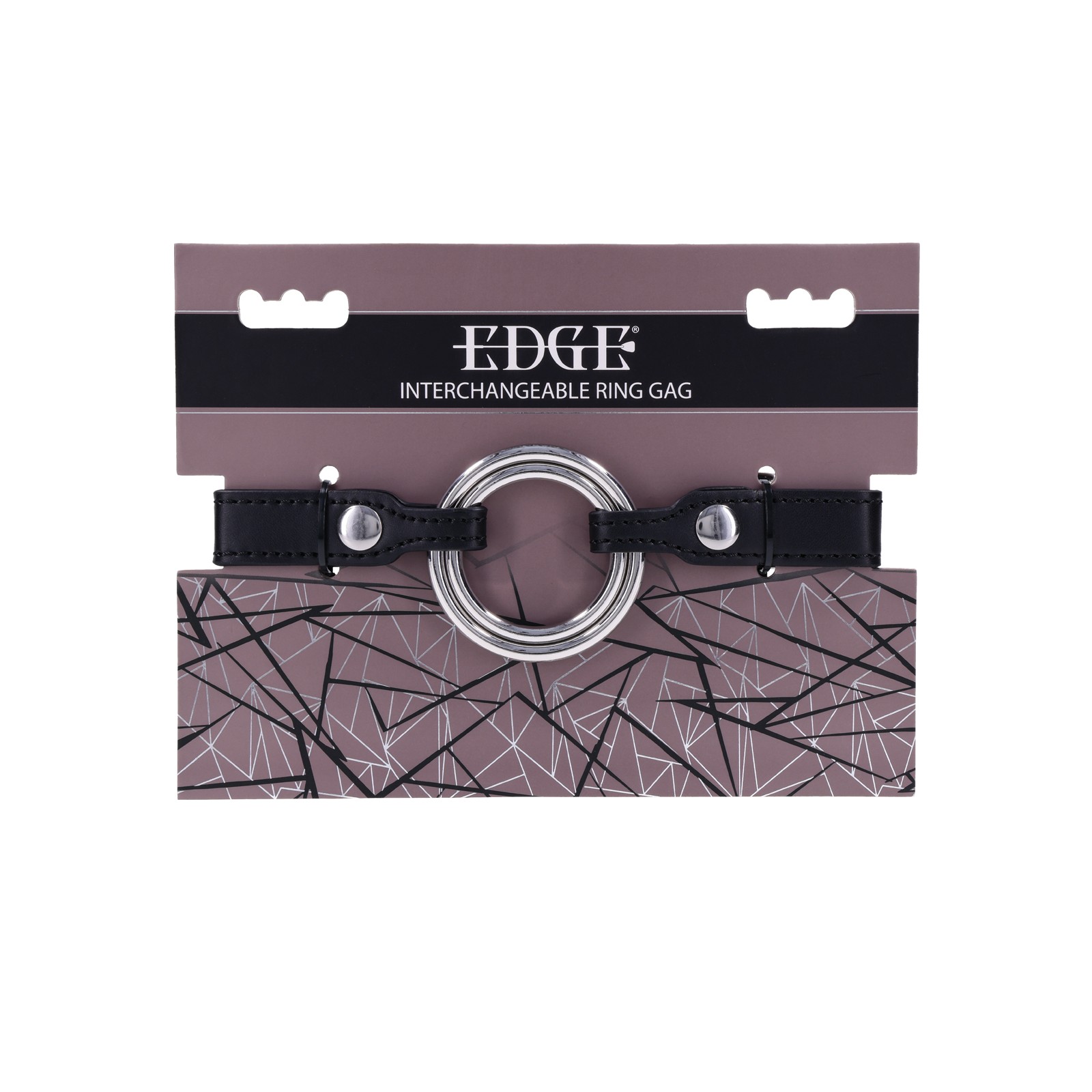 Edge Interchangeable Ring Gag - Black