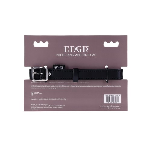 Edge Interchangeable Ring Gag - Black