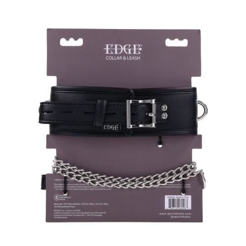 Collar y Correa Edge - Negro