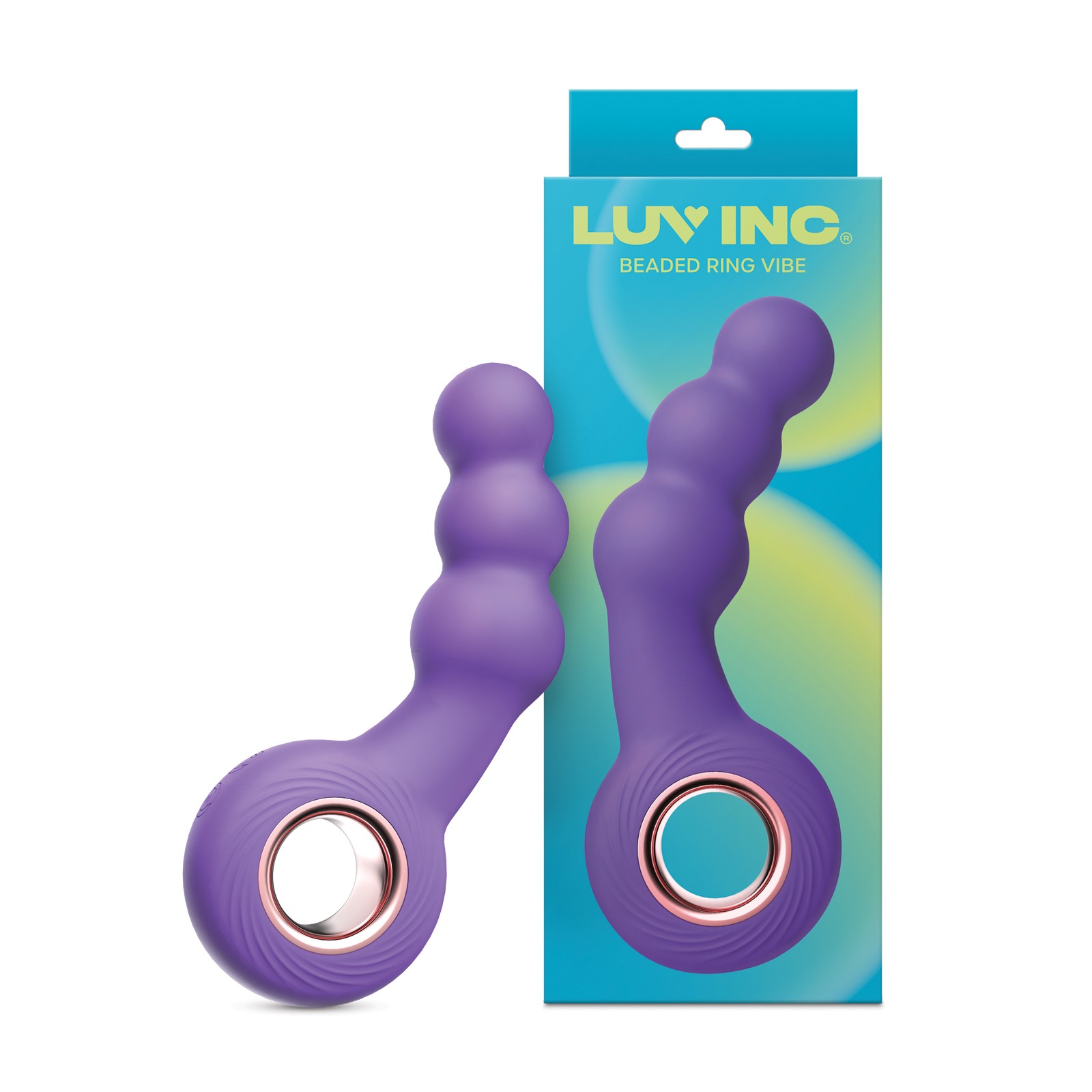 Luv Inc. Beaded Ring Vibrator - Purple