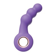 Luv Inc. Beaded Ring Vibrator - Purple