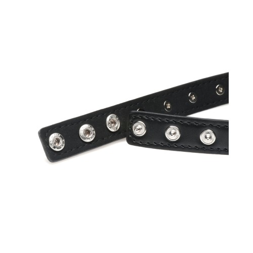 Collar con Corazón de Picos - Negro