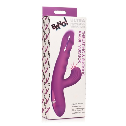 Vibrador Conejito Bang! con Movimiento y Succión