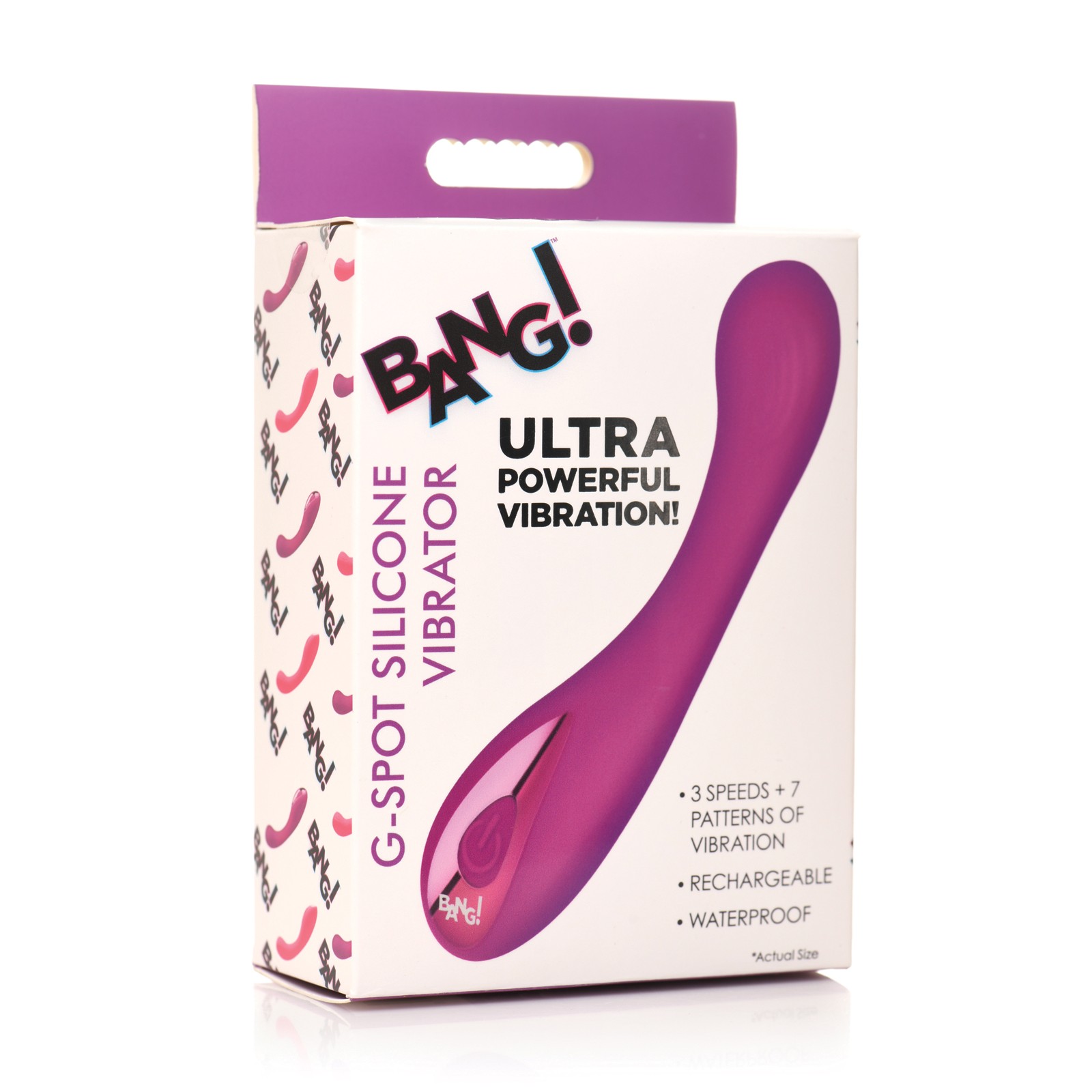 Bang G-Spot Silicone Vibrator Purple