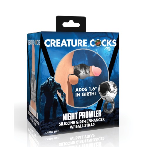 Funda de Silicona Creature Cocks Night Prowler con Estirador de Testículos