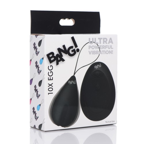 Bang! 10X Silicone Vibrating Egg for Intense Pleasure